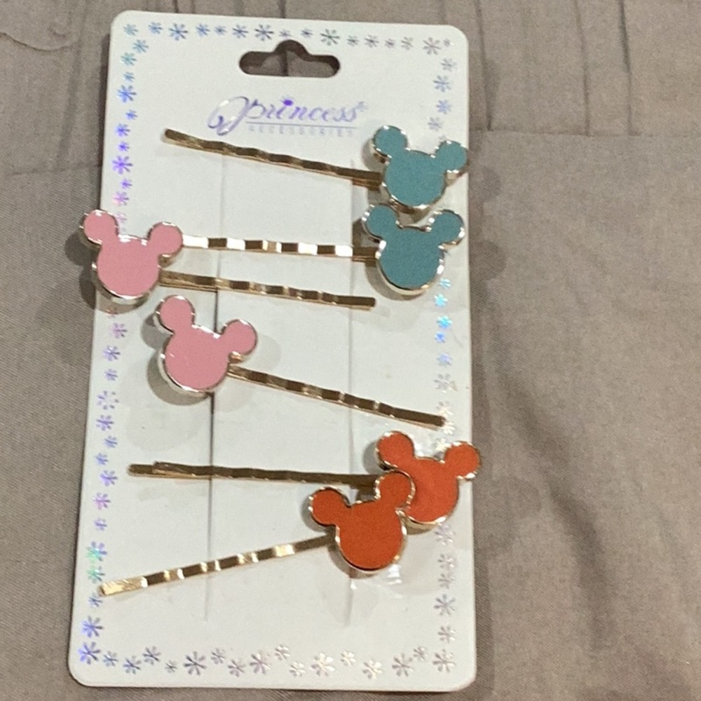 Princess accessories Disney hair clips ( Bobby pins style. New